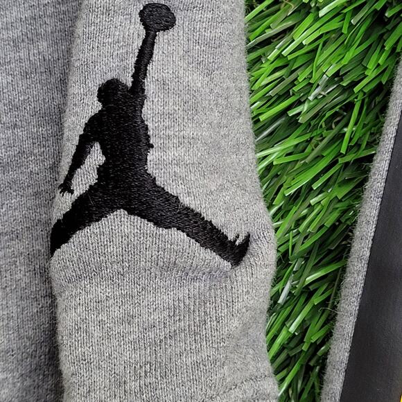 Air-Jordan Terry Hoodie Medium 21x25 Boxy Baggy Wrap-Around Spellout - Picture 4 of 11